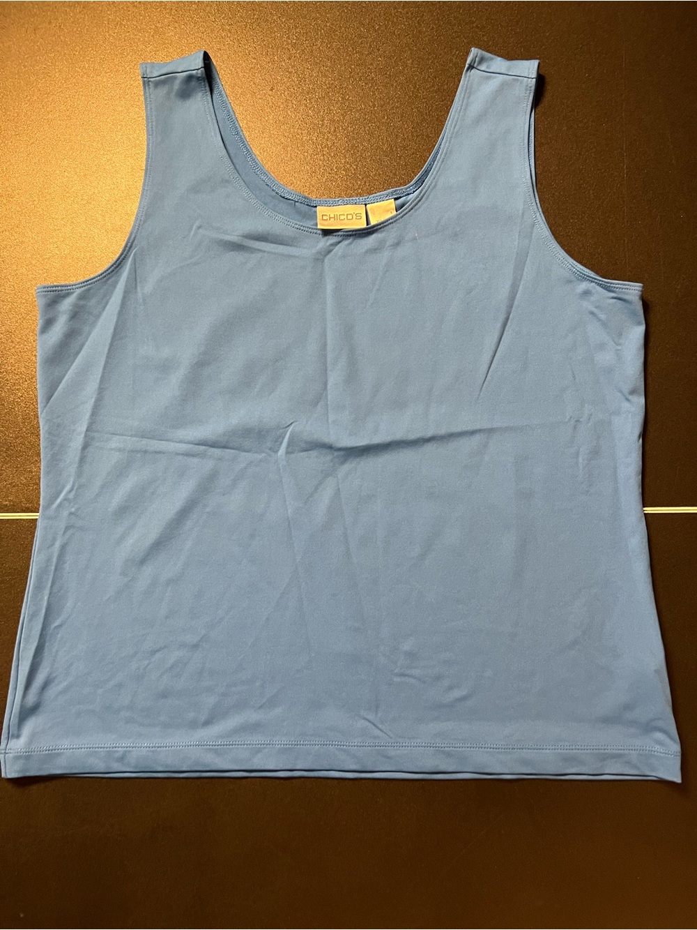 Chico's Women's Sky Blue Scoop Neck Tank size 2